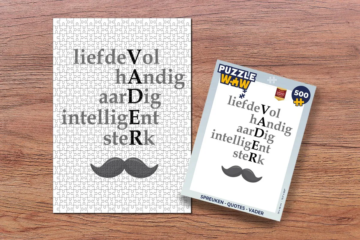 PuzzleWow Vaderdag Legpuzzel 500 Stuks - Multicolor