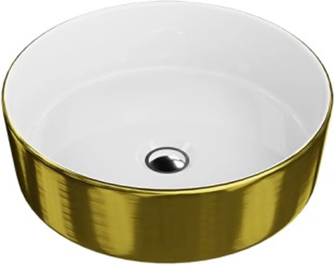 Domino LAVITA opbouw wastafel Merida Brushed goud opbouw wastafel Ren wastafel z