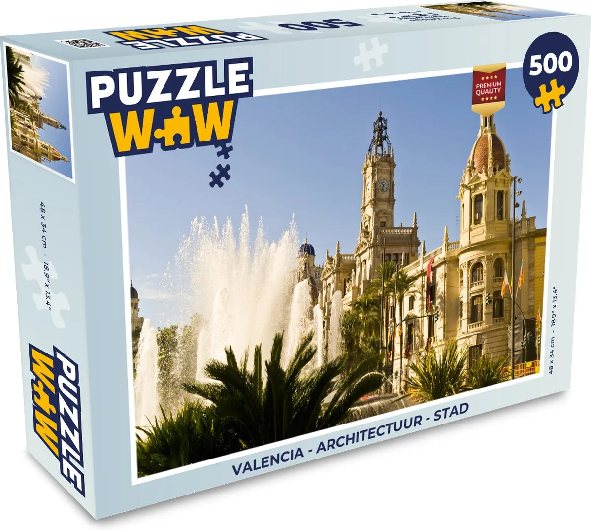 PuzzleWow Valencia Architectuur Legpuzzel 500 Stuks