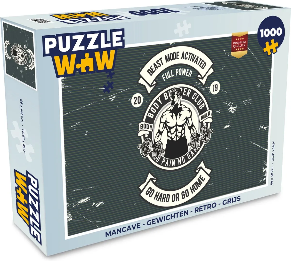 PuzzleWow Mancave Legpuzzel 1000 Stuks