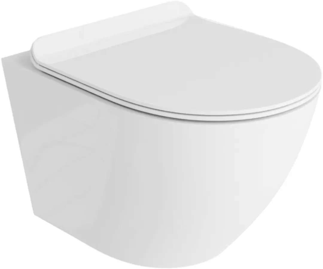 LAVITA hangtoilet Sofi Slim 365x490x395 mm glanzend wit