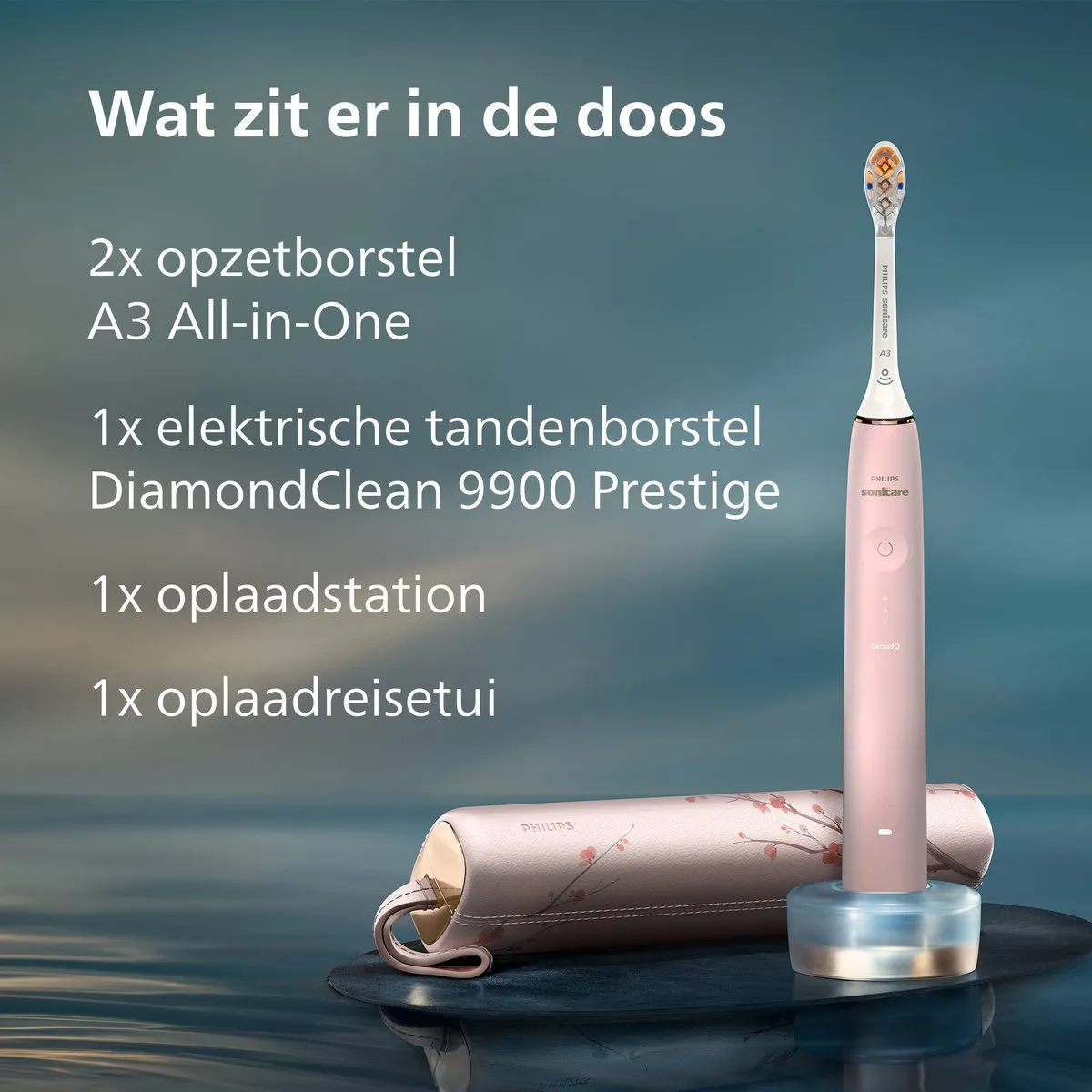 Philips Sonicare DiamondClean Prestige 9900 HX9992/31 Elektrische Tandenborstel - Roze