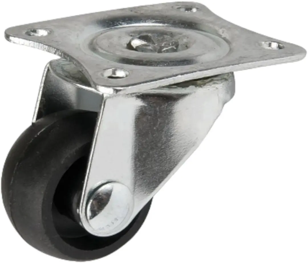 Domino Möbelrolle met Platte, 25mm/10kg, kunststof