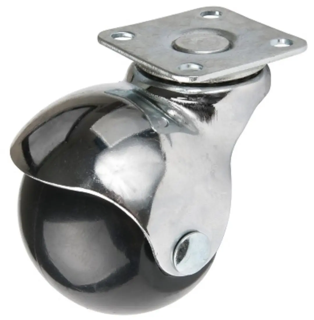 Domino meubelwiel met Platte, Durchmesser 50mm/45kg, Drehplatte