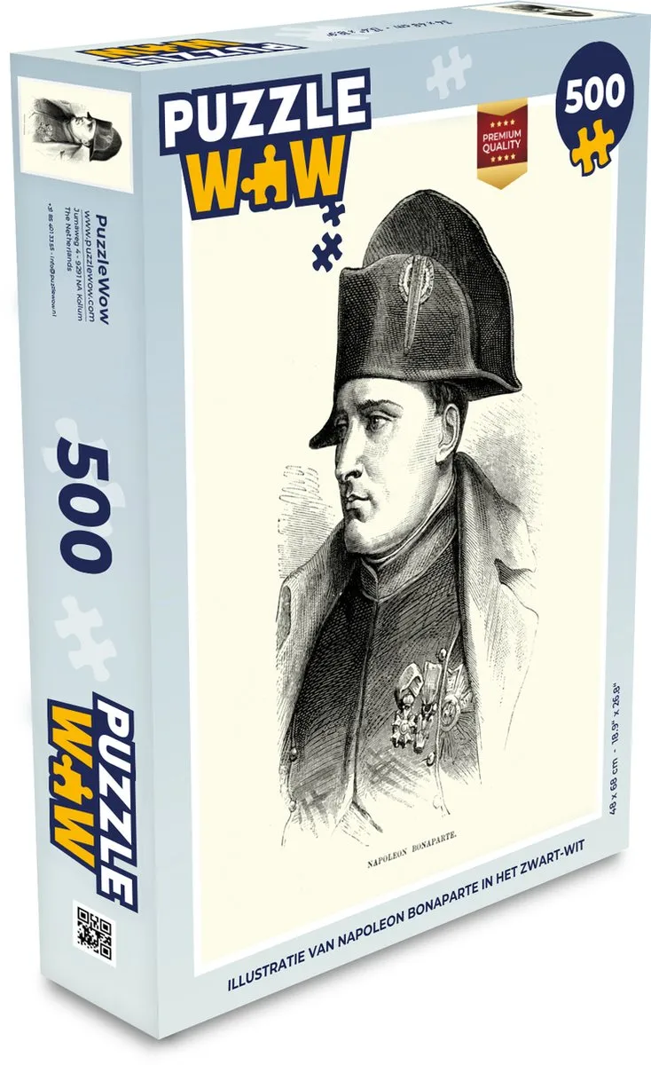 PuzzleWow Napoleon Bonaparte Legpuzzel 500 Stuks