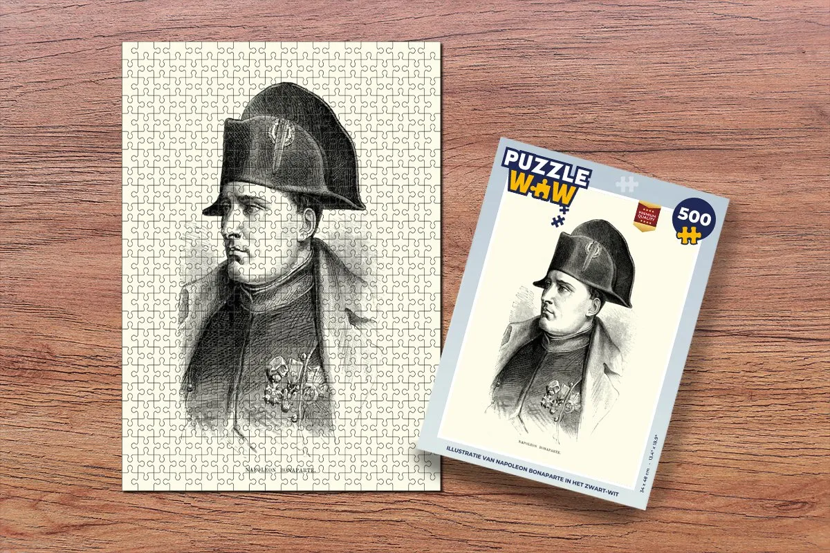PuzzleWow Napoleon Bonaparte Legpuzzel 500 Stuks - Multicolor