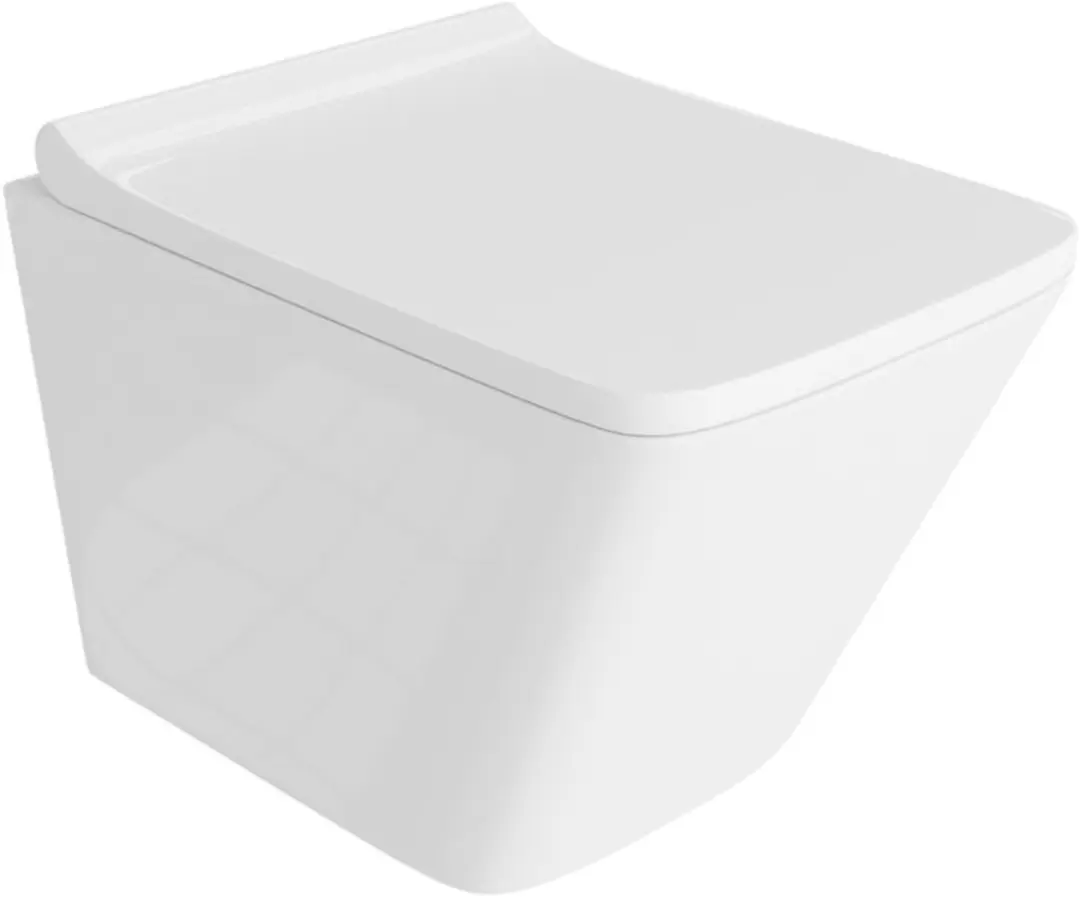 DOMINO hangtoilet Lago 340x485x370 mm glanzend wit