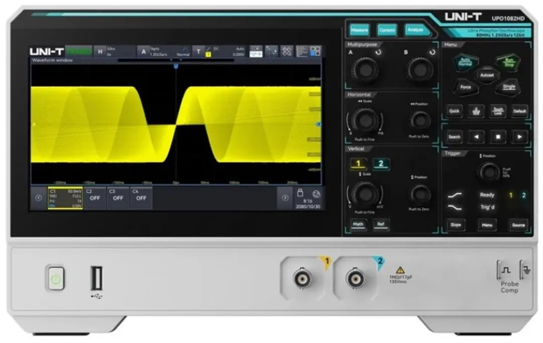 UNI-T UPO1082HD Oscilloscoop 2 Kanalen 80MHz