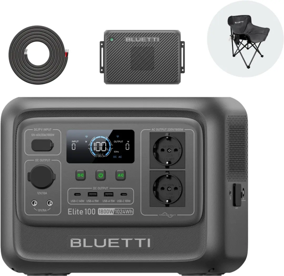 BLUETTI Elite 100 V2 Power Station met Charger 2