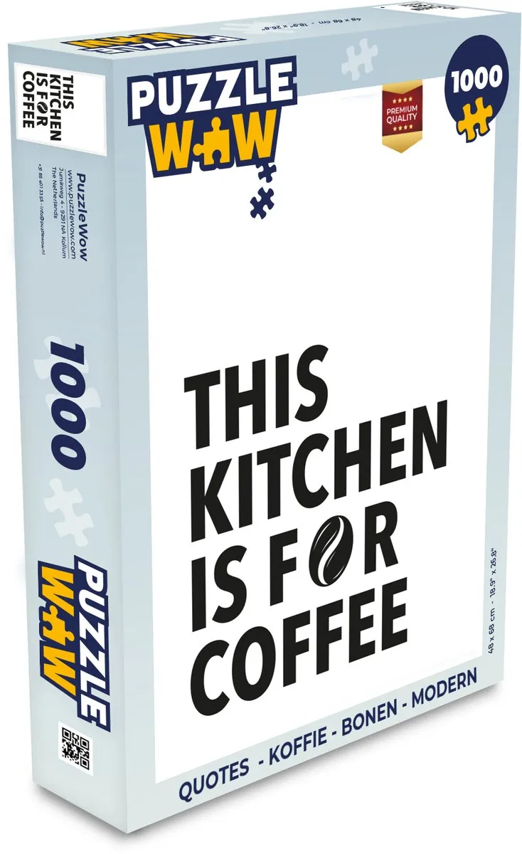 PuzzleWow Quotes Kitchen Legpuzzel 1000 Stuks
