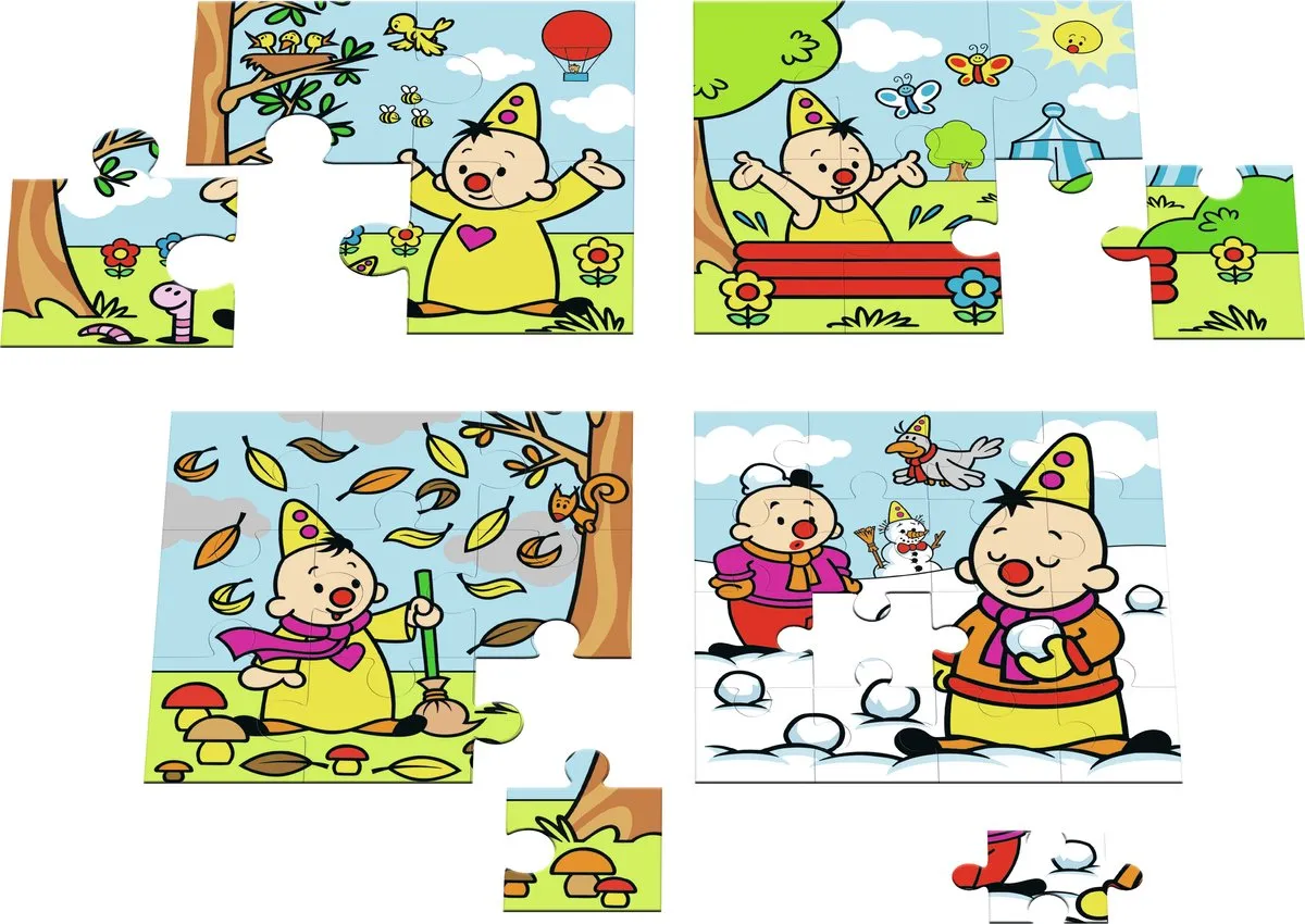 Studio 100 Bumba 4-in-1 Puzzel - 16 Stuks - Multi