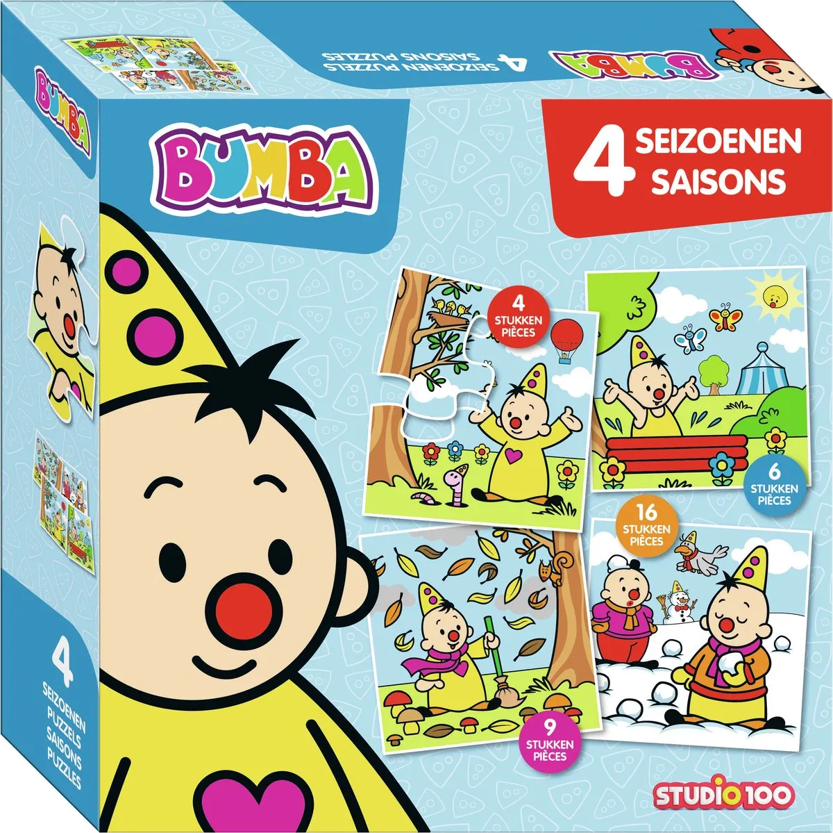 Studio 100 Bumba 4-in-1 Puzzel - 16 Stuks - Multi