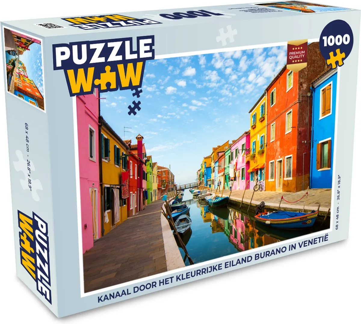 PuzzleWow Legpuzzel Burano 1000 Stuks