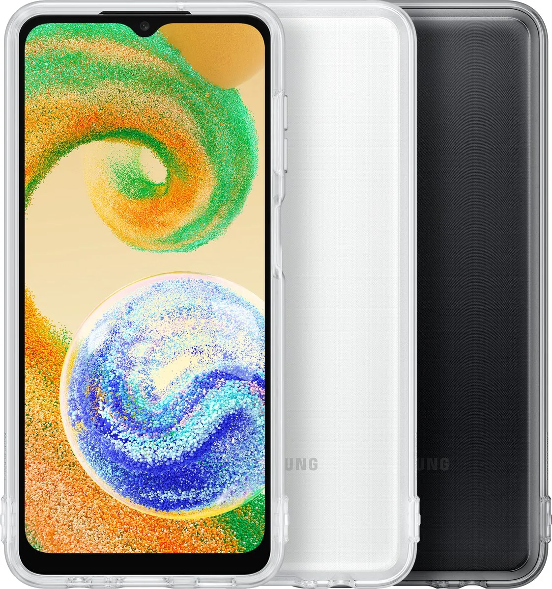 Samsung Galaxy A04s Soft Clear Hoesje EF-QA047TBEGWW - Zwart - afbeelding 6 van 6