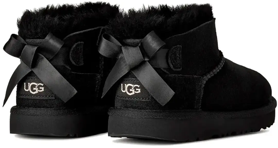 Ugg Ultra Mini Bailey Bow Laarzen Zwart EU 33 1/2 Kinderen