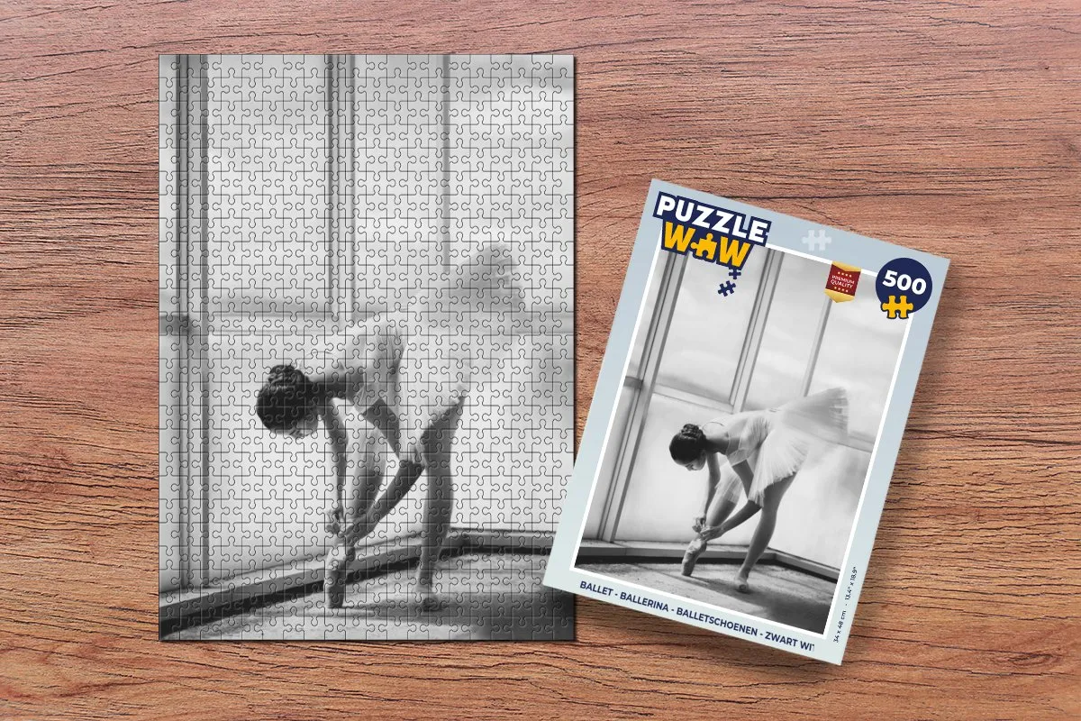 PuzzleWow Ballet Ballerina Legpuzzel 500 Stuks - Multicolor