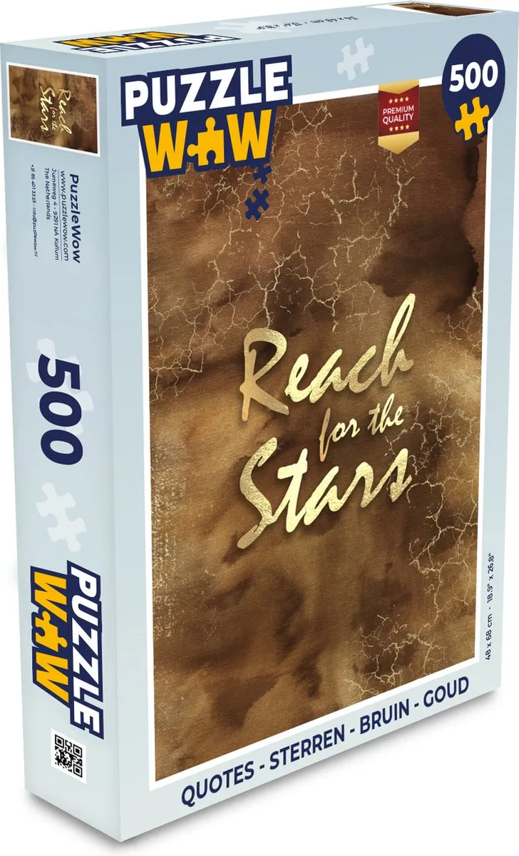 PuzzleWow Quotes Sterren Legpuzzel 500 Stuks