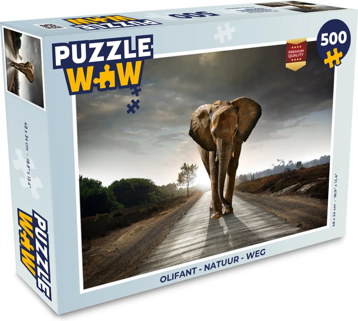 PuzzleWow Natuur Weg Legpuzzel 500 Stuks