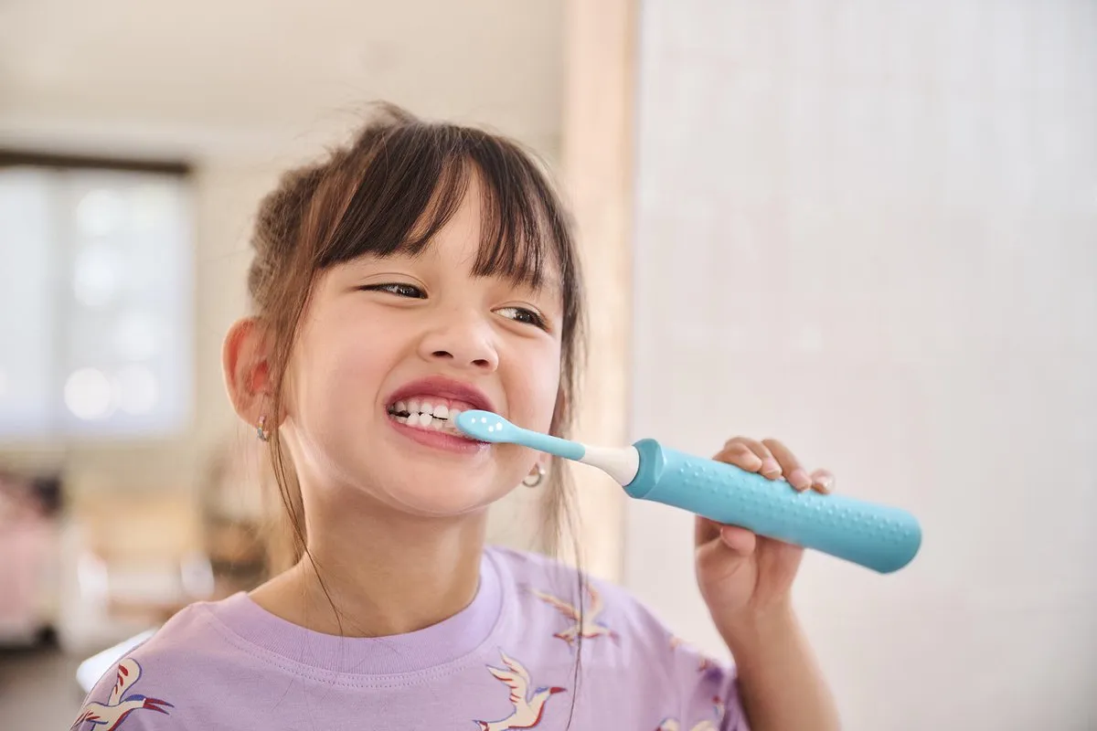 Philips Sonicare For Kids HX6044/90 Opzetborstels - 4 Stuks - Blauw/Wit