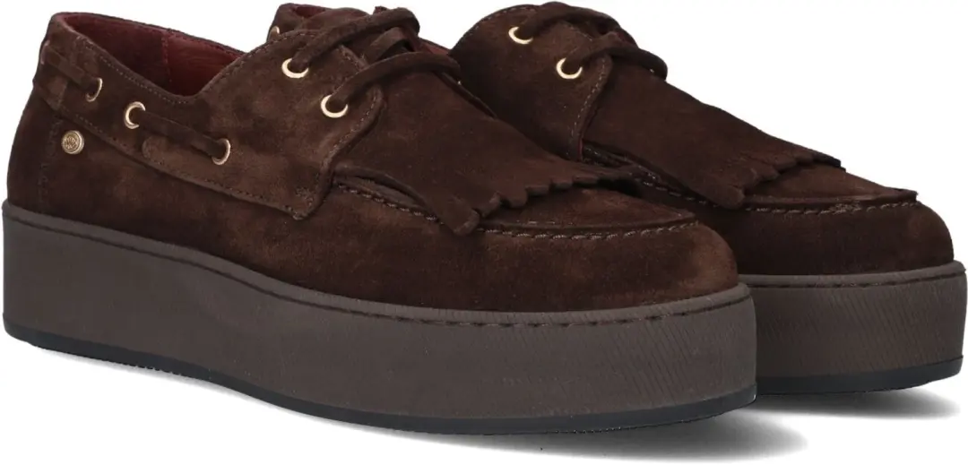Fred De La Bretoniere Edia Indi Mocassins Dames - Instappers - Bruin - Maat 42
