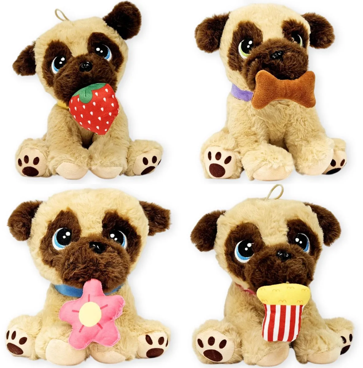 Topknuffels Hond Popcorn Pluche Knuffel 18cm