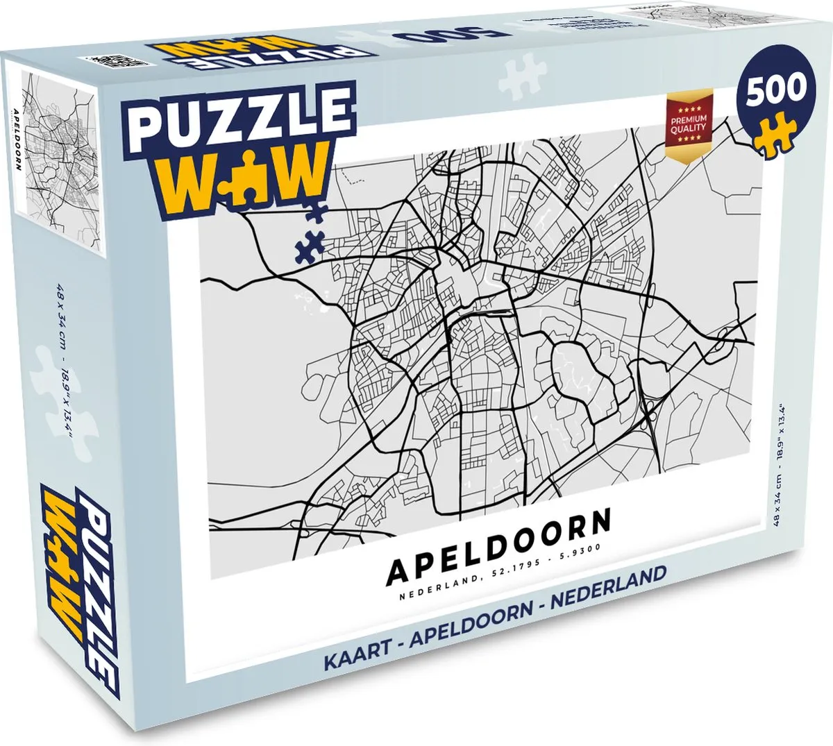 PuzzleWow Legpuzzel Apeldoorn Nederland 500 Stuks