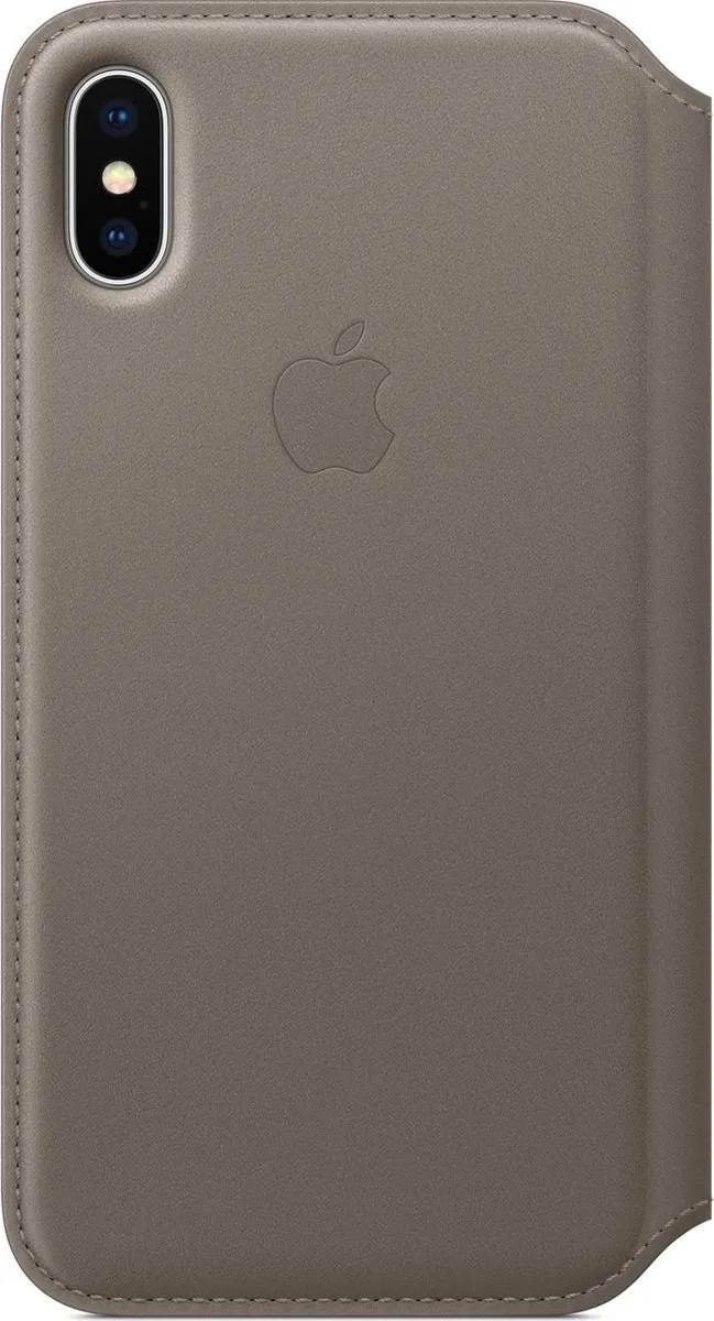 Apple Leren Folio Hoesje iPhone X/Xs MQRY2ZM/A - Taupe