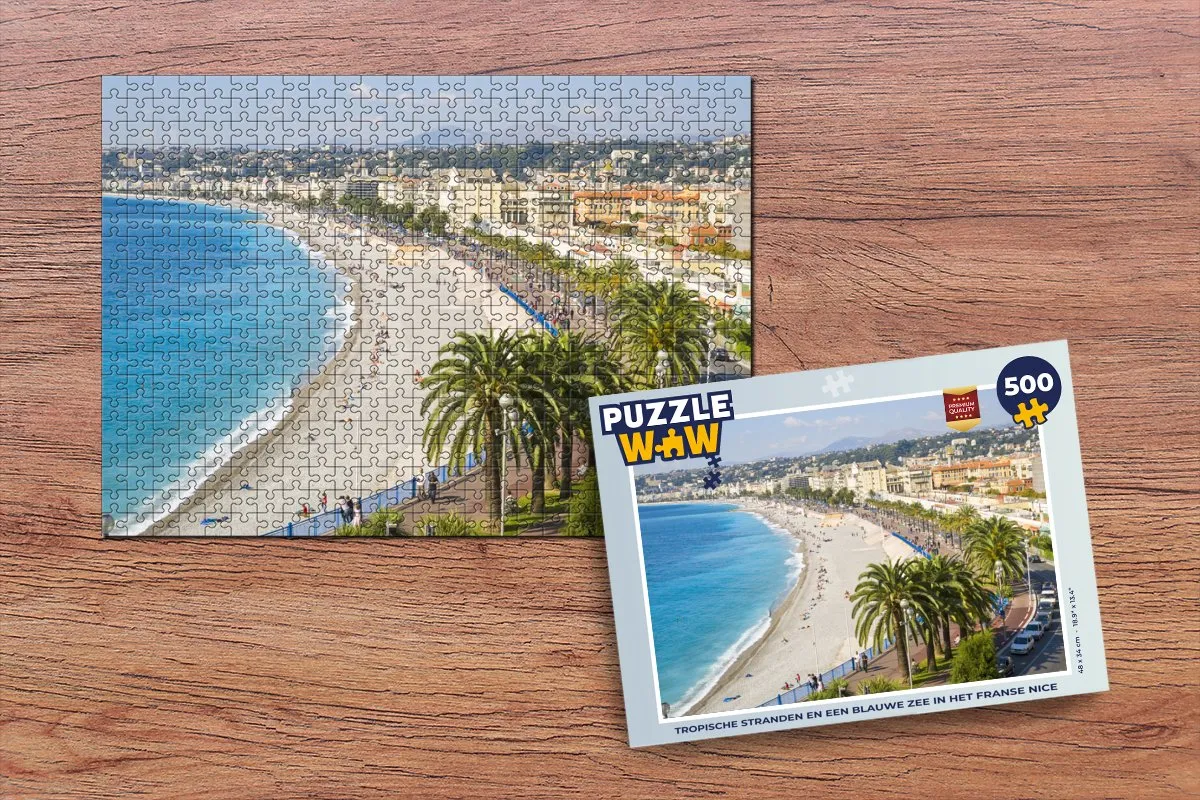 PuzzleWow Kust Nice Legpuzzel 500 Stuks - Multicolor