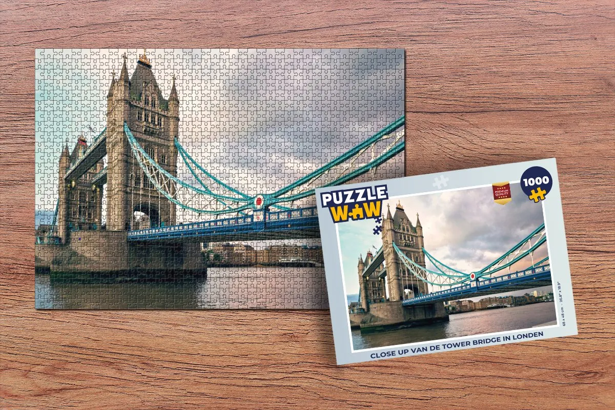 PuzzleWow Tower Bridge Legpuzzel 1000 Stuks - Multicolor