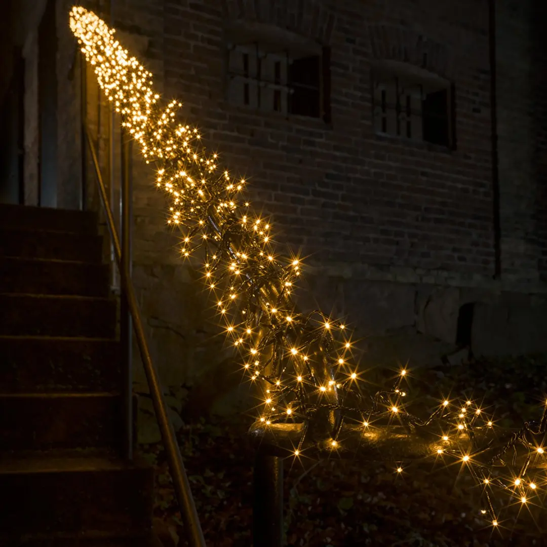 Konstsmide Clusterverlichting 1536 LED 11m Amber