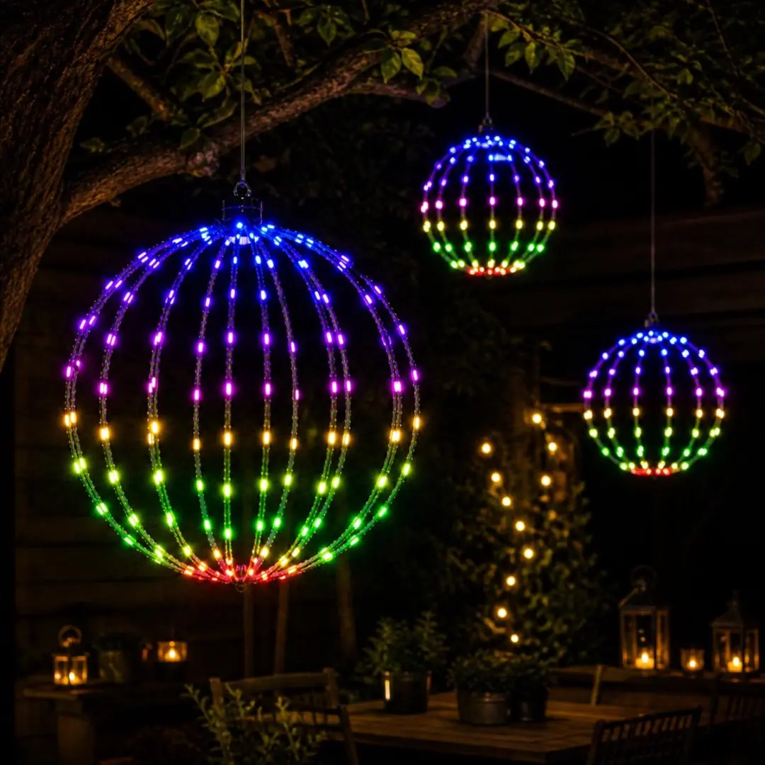 Anna's Collection Lichtbol 50cm RGB - 256 LED - afbeelding 2 van 5