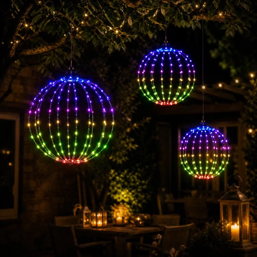 Anna's Collection Lichtbol 50cm RGB - 256 LED - afbeelding 5 van 5