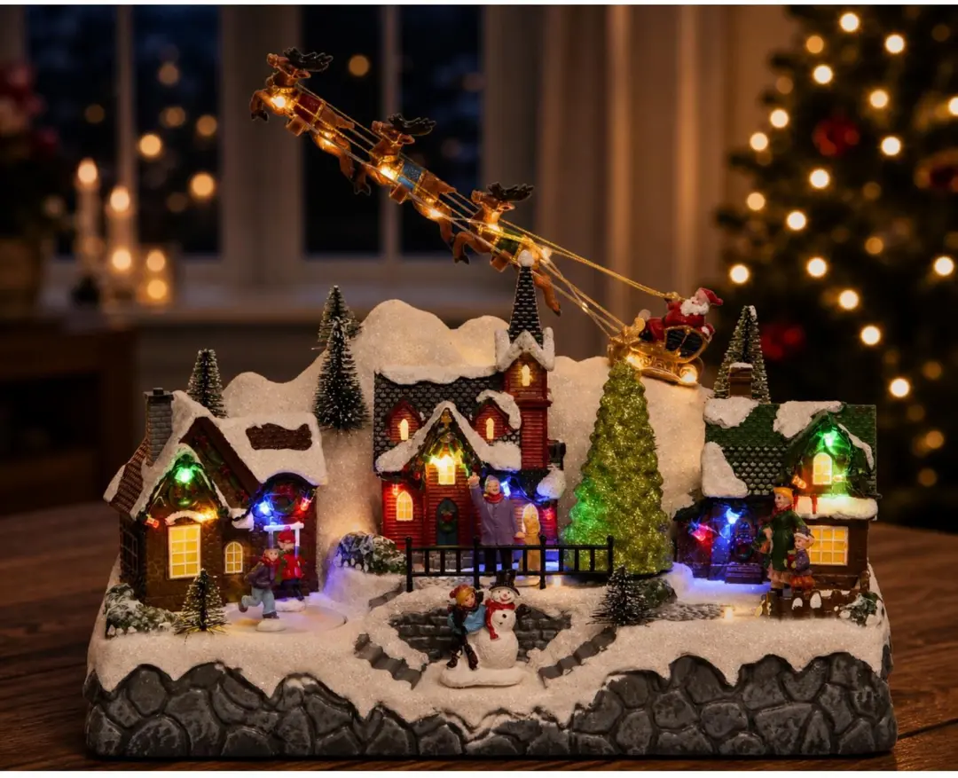 Lumineo Kerstdorp kerst tafereel