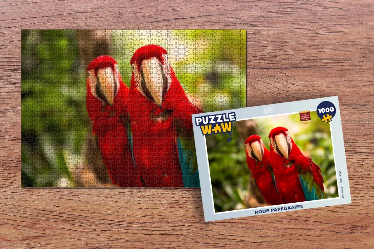 PuzzleWow Vogels Jungle Legpuzzel 1000 Stuks - Multicolor