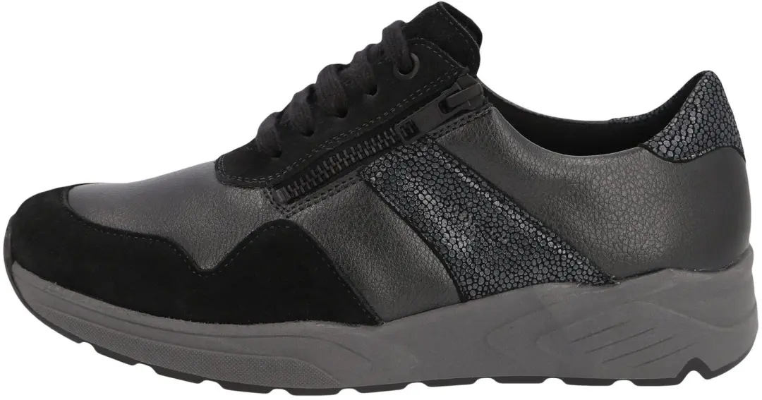 Solidus Kea 66501-21050 Dames Sneaker - Extra breed - Zwart/Combi - afbeelding 2 van 6