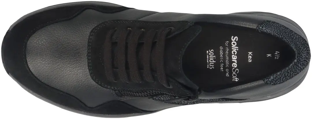 Solidus Kea 66501-21050 Dames Sneaker - Extra breed - Zwart/Combi - afbeelding 5 van 6
