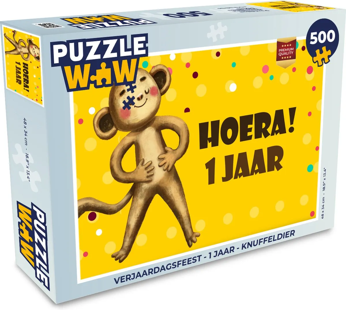PuzzleWow Verjaardagsfeest Legpuzzel 500 Stuks