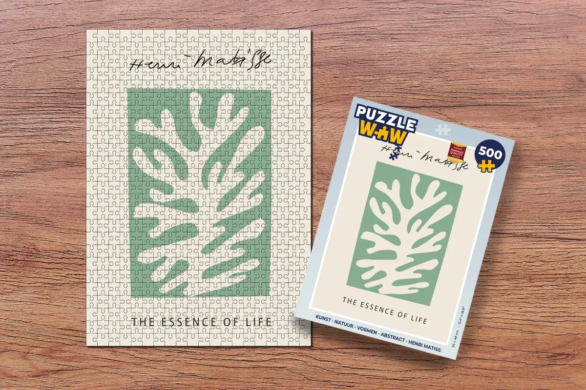 PuzzleWow Henri Matisse Natuur Vormen Abstract Legpuzzel 500 Stuks - Multicolor