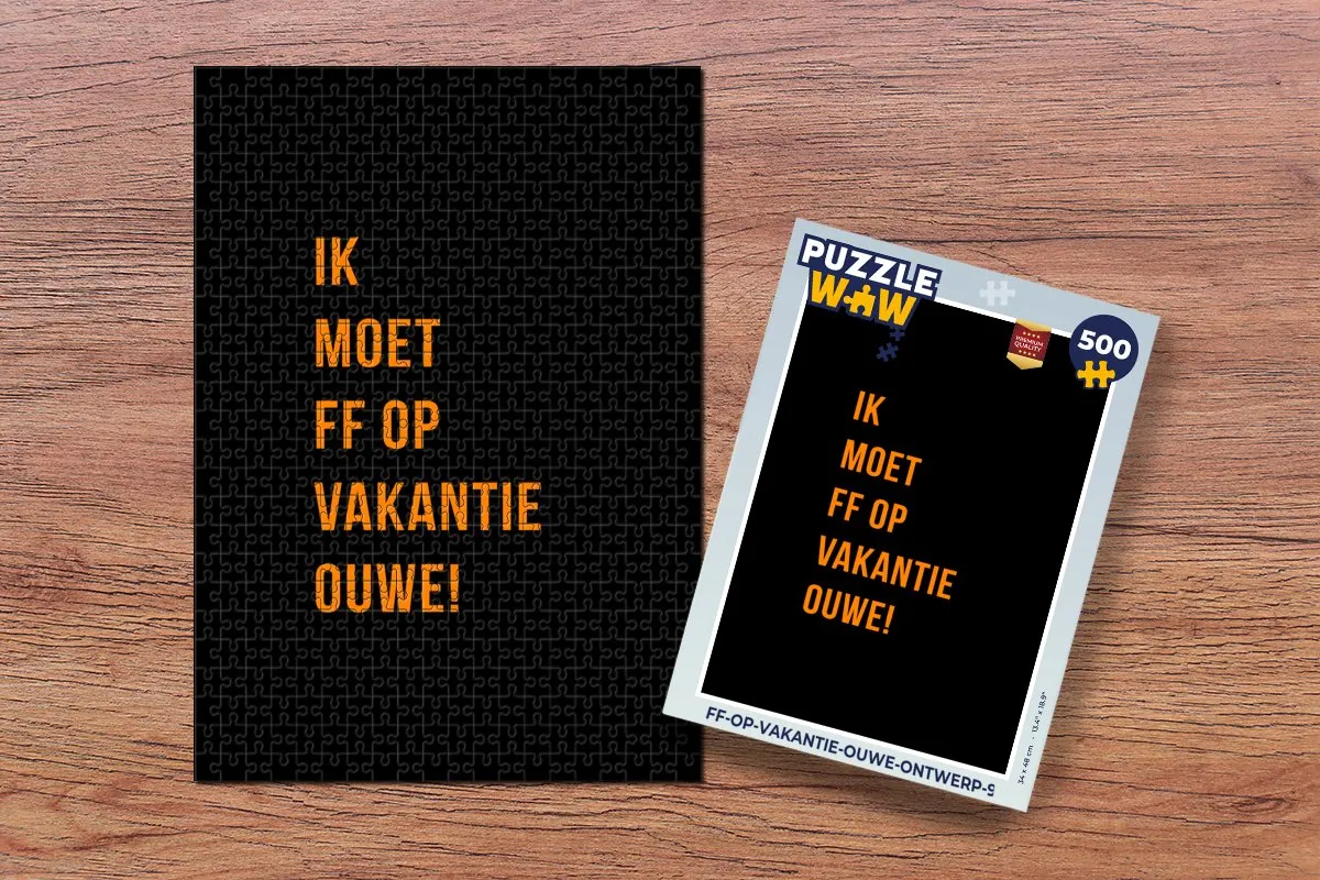 PuzzleWow Quotes Legpuzzel 500 Stuks - Multicolor