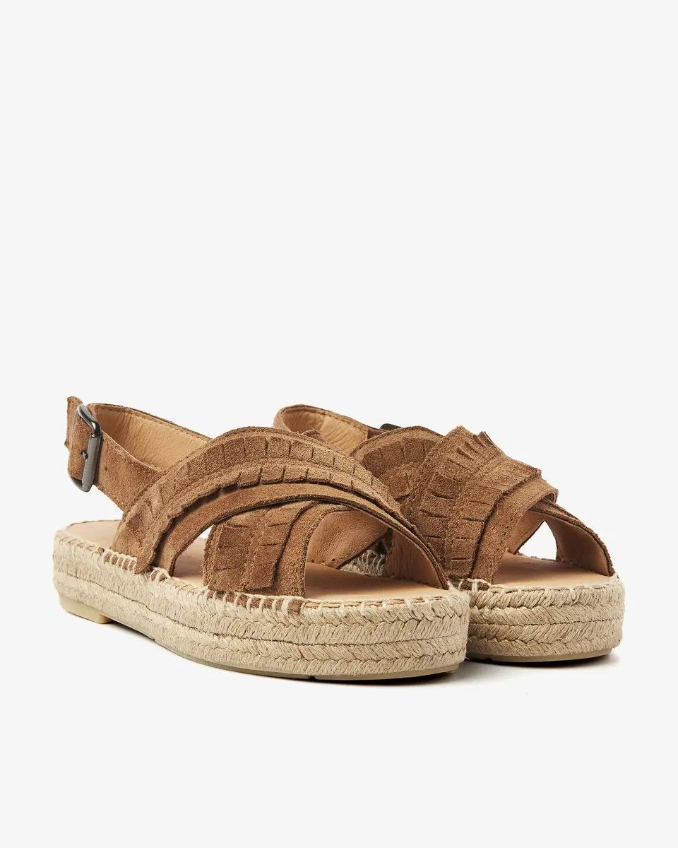 VIA VAI Mondi Noel Espadrilles Dames - Cognac 40 - afbeelding 2 van 6