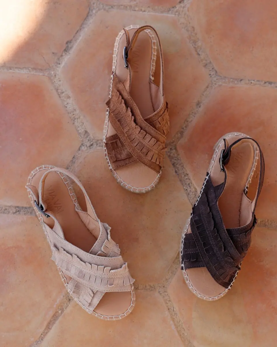 VIA VAI Mondi Noel Espadrilles Dames - Cognac 40 - afbeelding 6 van 6
