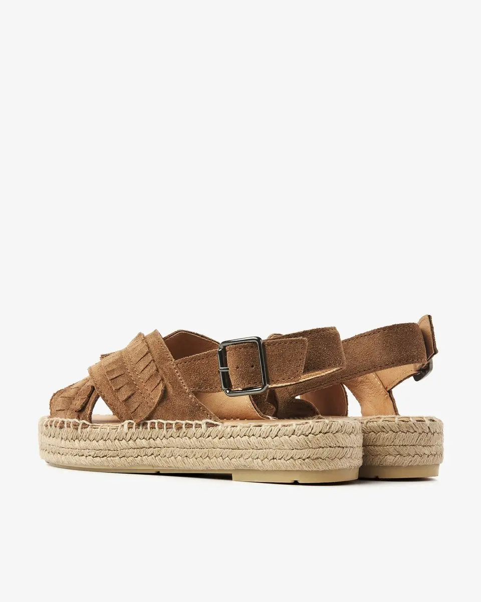 VIA VAI Mondi Noel Espadrilles Dames - Cognac 40 - afbeelding 4 van 6