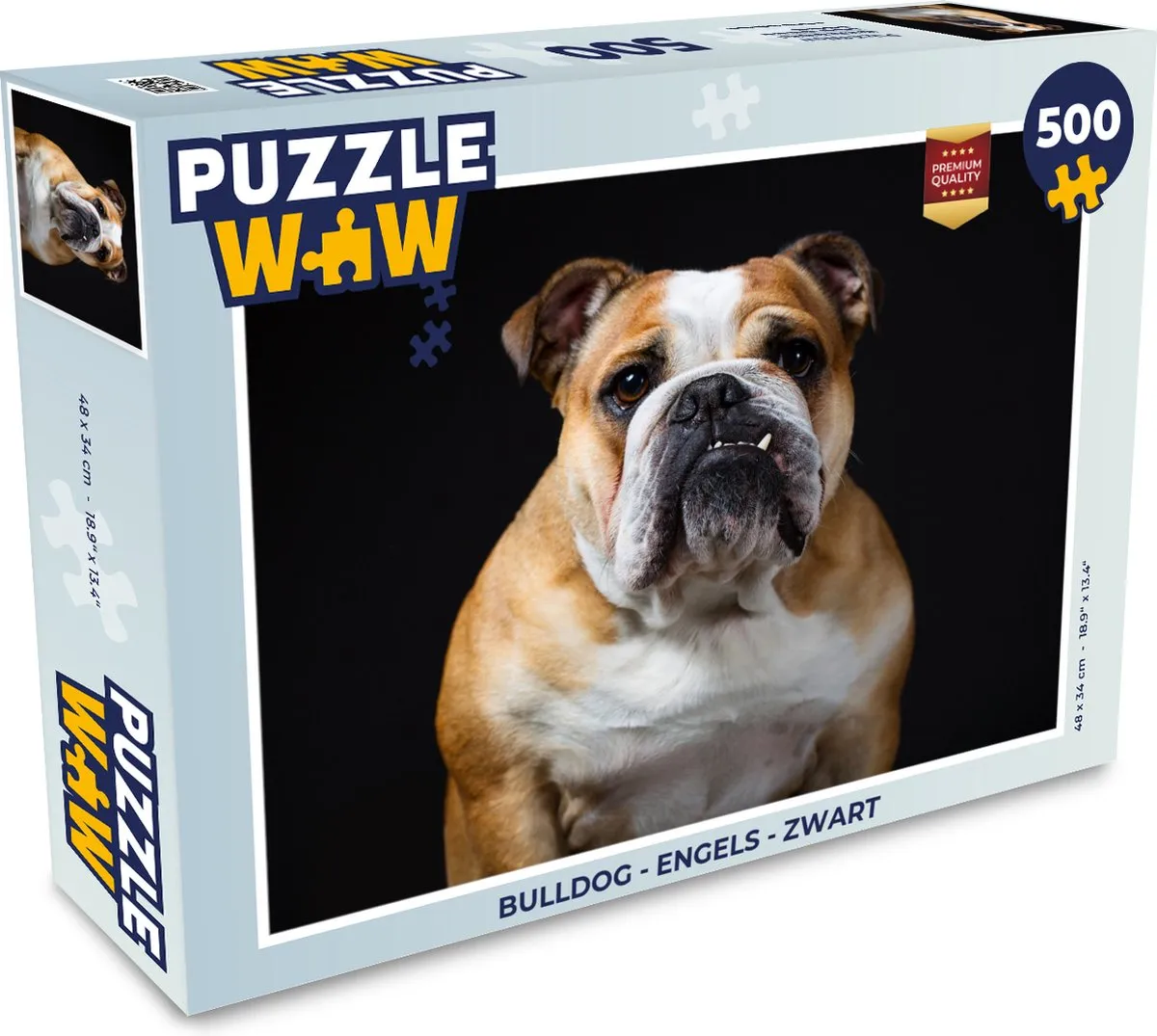PuzzleWow Bulldog Legpuzzel 500 Stuks
