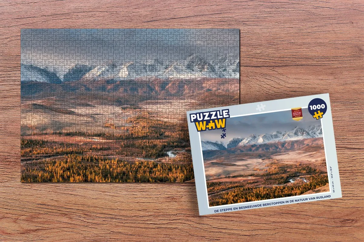 PuzzleWow Legpuzzel Rusland 1000 Stuks - Multicolor