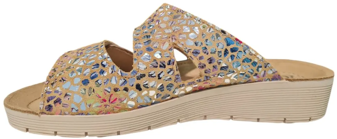 Rohde 1403 Slippers - Beige/Multi - Maat 41 - afbeelding 5 van 6