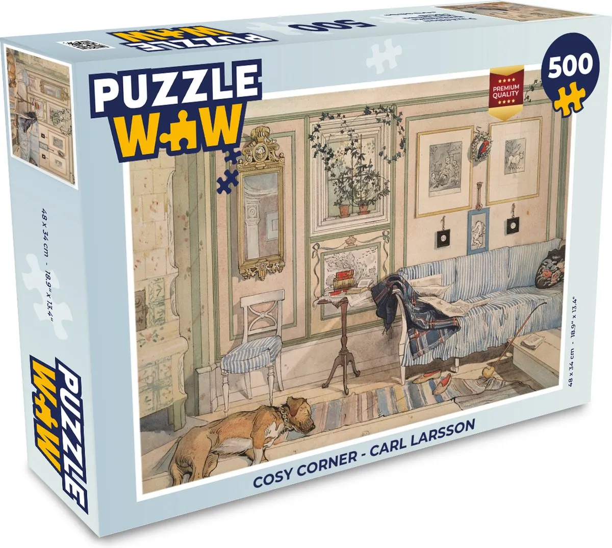 PuzzleWow Carl Larsson Legpuzzel 500 Stuks - Multicolor
