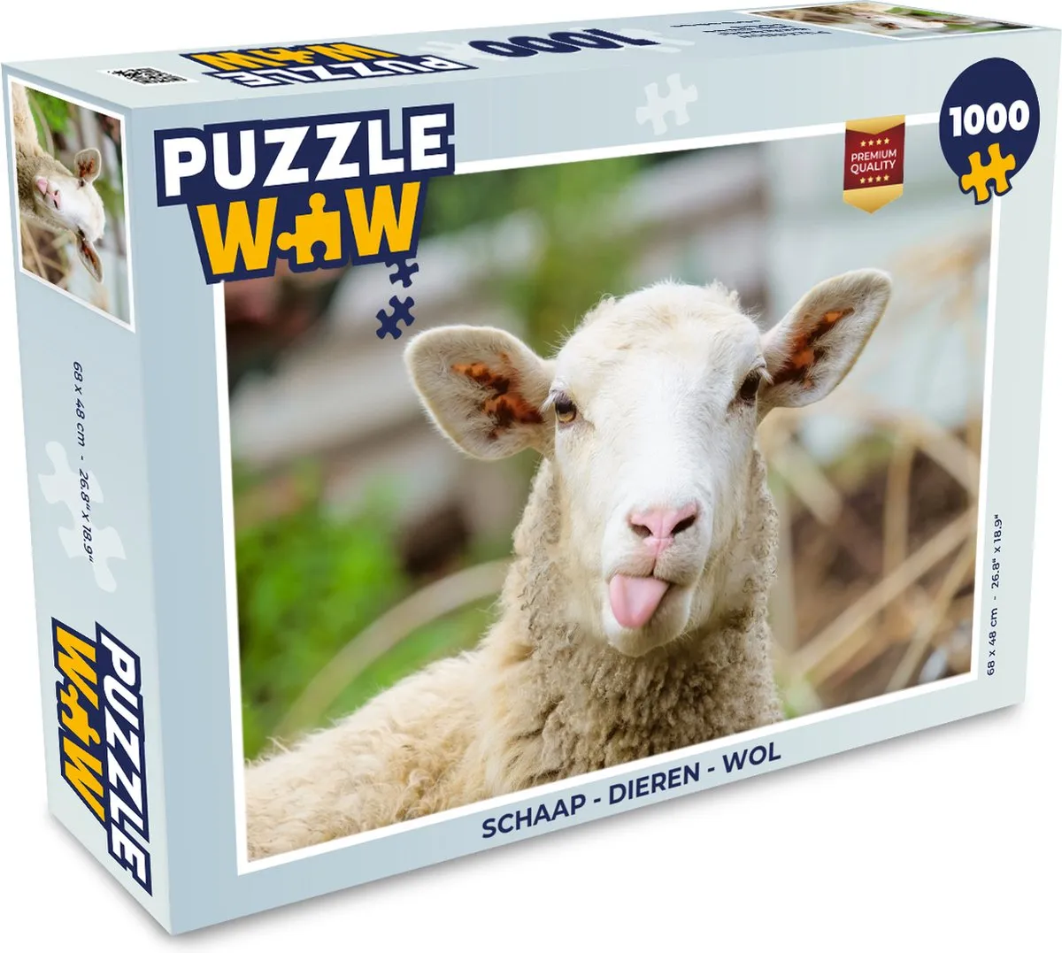 PuzzleWow Schaap Wol Legpuzzel 1000 Stuks