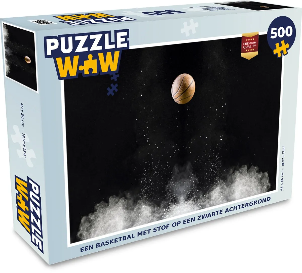 PuzzleWow Legpuzzel Een Basketbal 500 Stuks