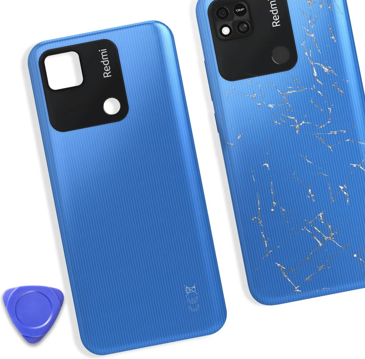 Xiaomi Redmi 10A Batterijdeksel - Blauw