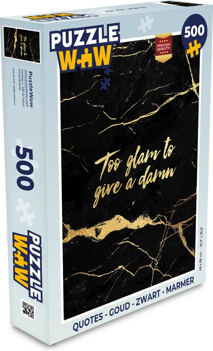 PuzzleWow Quotes Legpuzzel 500 Stuks